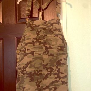 Camo overall dress
